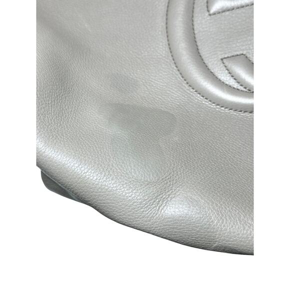 GUCCI 282804 Neutral Taupe Soho Cellarius Leather Large Hobo Shoulder Bag - Picture 5 of 8